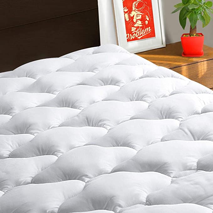 Full size polyester blends mattress topper